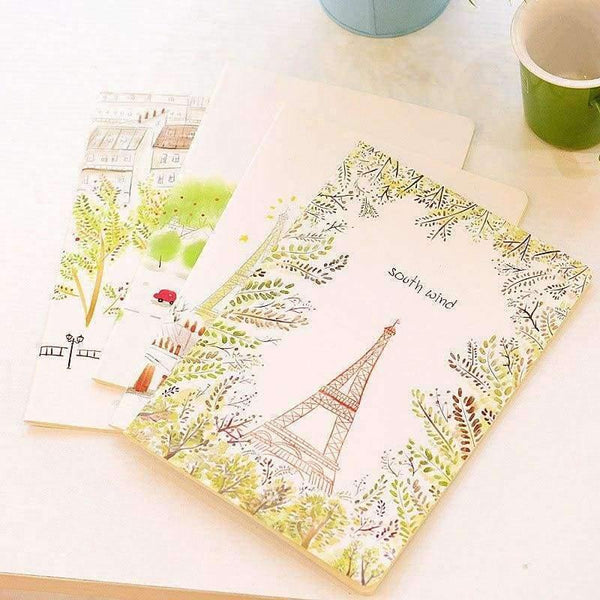 Planet Gates School Notebook paper A6 A5 cute Diary 4PCS Exercise book Office School Supplies Notebooks Writing Pads