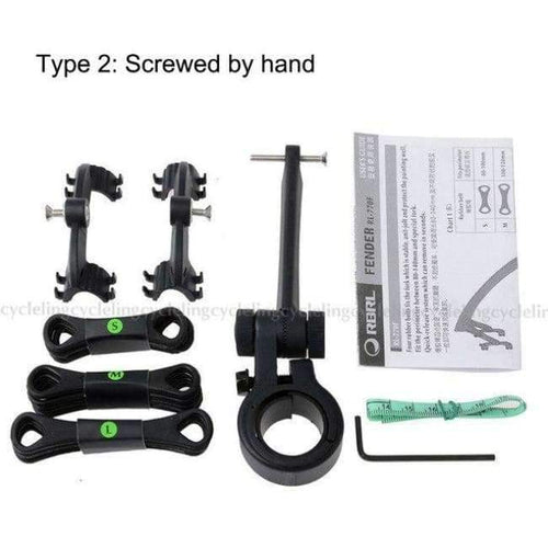 Planet Gates Screwed Type RBRL 700c x 23-35mm Bicycle Fenders 26" Cycling Road Bike Front Rear Mud Guards Cycle Mudguard Sets For 700c*23-35mm Road Bike