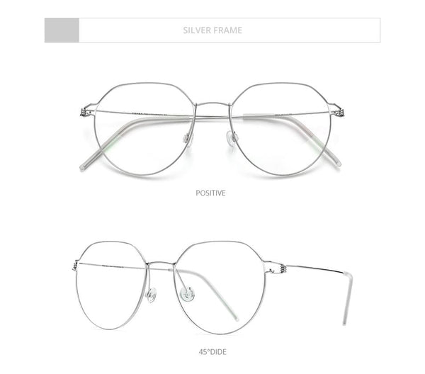Planet Gates Screwless Eyewear Prescription Eyeglasses Frame Men 2021 Polygon Myopia Optical Denmark Korean Glasses Frame Women 98635