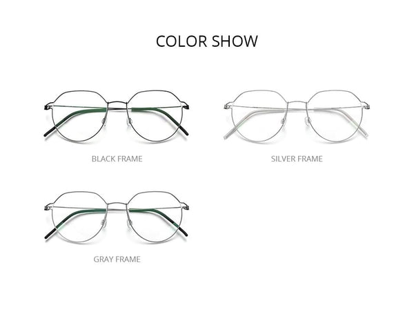 Planet Gates Screwless Eyewear Prescription Eyeglasses Frame Men 2021 Polygon Myopia Optical Denmark Korean Glasses Frame Women 98635