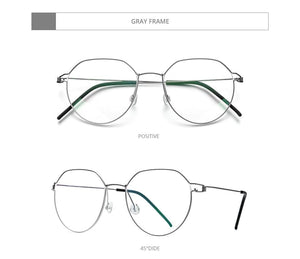 Planet Gates Screwless Eyewear Prescription Eyeglasses Frame Men 2021 Polygon Myopia Optical Denmark Korean Glasses Frame Women 98635