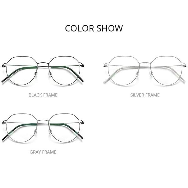 Planet Gates Screwless Eyewear Prescription Eyeglasses Frame Men 2021 Polygon Myopia Optical Denmark Korean Glasses Frame Women 98635