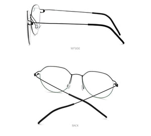 Planet Gates Screwless Eyewear Prescription Eyeglasses Frame Men 2021 Polygon Myopia Optical Denmark Korean Glasses Frame Women 98635