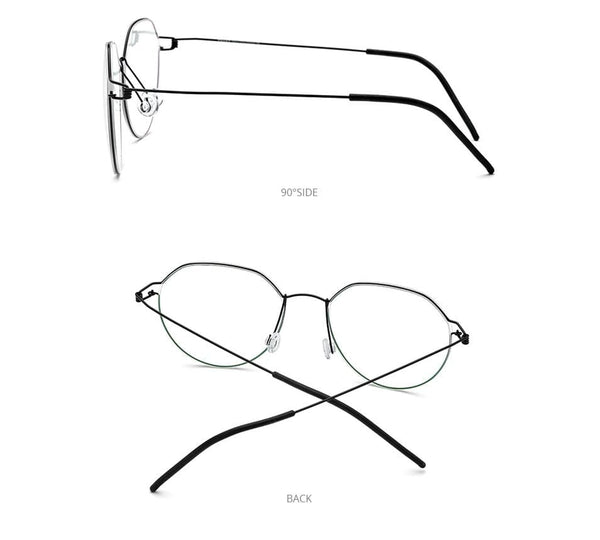 Planet Gates Screwless Eyewear Prescription Eyeglasses Frame Men 2021 Polygon Myopia Optical Denmark Korean Glasses Frame Women 98635