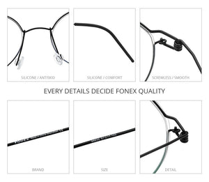 Planet Gates Screwless Eyewear Prescription Eyeglasses Frame Men 2021 Polygon Myopia Optical Denmark Korean Glasses Frame Women 98635