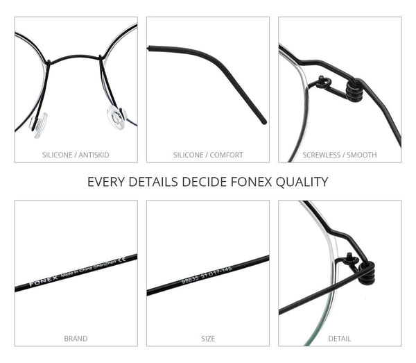 Planet Gates Screwless Eyewear Prescription Eyeglasses Frame Men 2021 Polygon Myopia Optical Denmark Korean Glasses Frame Women 98635