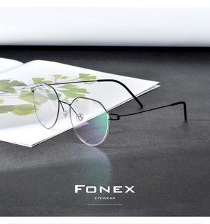 Planet Gates Screwless Eyewear Prescription Eyeglasses Frame Men 2021 Polygon Myopia Optical Denmark Korean Glasses Frame Women 98635
