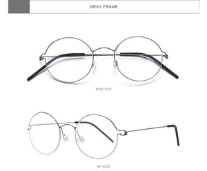 Planet Gates Screwless Eyewear Prescription Eyeglasses Frame Women Round Myopia Optical Denmark Korean Glasses Frame Men Titanium 98607