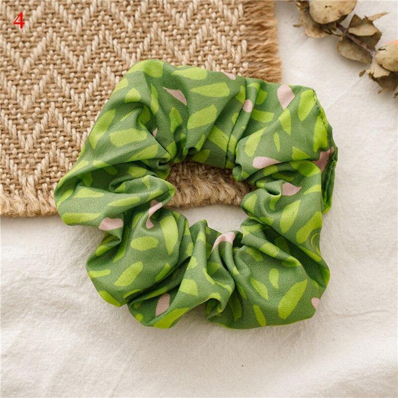 Scrunchies Stretch Headband Fruit Print Strawberry Hair Rope Women Elastic Hair Bands Girls Hair Ties Women Hair Accessories