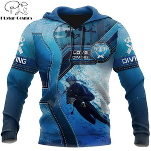 Planet Gates Scuba Diving 3D All Over Printed Men Hoodie Clothes Unisex Sweatshirt Zip Pullover Casual Jacket Tracksuit KJ330