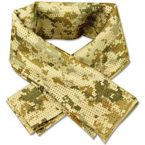 Planet Gates SD Tactical Military camouflage Scarf Cool Airsoft Tactical Multifunctional  Army Mesh Breathable Scarf Wrap Mask Shemagh Veil