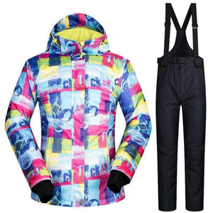 Planet Gates SDZM And Green / S Ski Suit Women Waterproof Ski Jackets Winter Snow Snowboard And Cross Country Clothes Skiing And Snowboarding Suits Brands