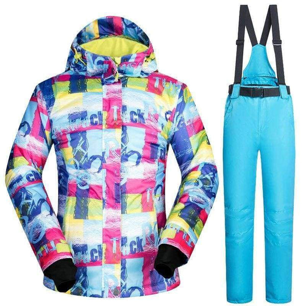 Planet Gates SDZM And Green / S Ski Suit Women Waterproof Ski Jackets Winter Snow Snowboard And Cross Country Clothes Skiing And Snowboarding Suits Brands