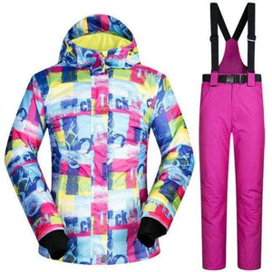 Planet Gates SDZM And Red / S Ski Suit Women Waterproof Ski Jackets Winter Snow Snowboard And Cross Country Clothes Skiing And Snowboarding Suits Brands