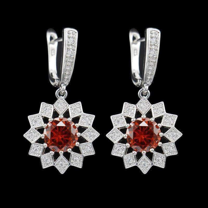 Planet Gates Sea-blue Rainbow Fashion Blue Zircon Silver 925 Jewelry Hanging Drop Dangle Earrings For Women With Stones Free Gift drop ship