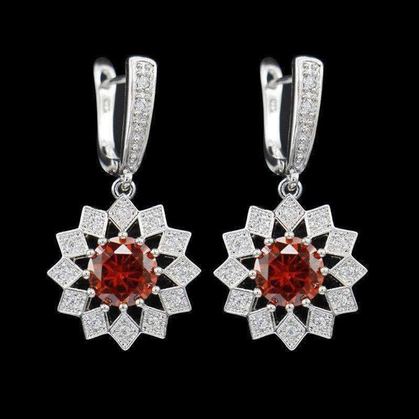 Planet Gates Sea-blue Rainbow Fashion Blue Zircon Silver 925 Jewelry Hanging Drop Dangle Earrings For Women With Stones Free Gift drop ship