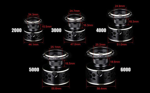 Planet Gates Seaknight Archer 5.2:1 4.9:1 Spinning Reel Max Drag 13Kg 8+1BB Carp Fishing Reel 2000-6000 Aluminium Spool Spinning wheel carret