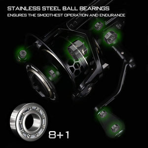 Planet Gates Seaknight Archer 5.2:1 4.9:1 Spinning Reel Max Drag 13Kg 8+1BB Carp Fishing Reel 2000-6000 Aluminium Spool Spinning wheel carret