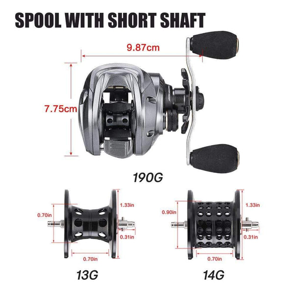 Planet Gates SeaKnight Brand FALCON/FALCAN2 Series Baitcasting Fishing Reel 7.2:1 8.1:1 Ultra-Linght 190g MAX Drag Power 18LB Long Casting
