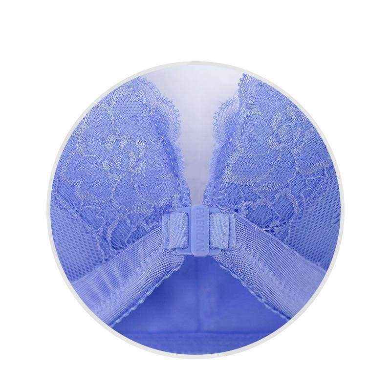 Planet Gates Seamless Wire Free Front Closure  Adjustable Lace Bra Women Thick Push Up Vest Small Breasts 5/8 Cup Sexy Underwear