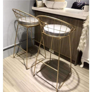 Planet Gates Seat Height 45cm Nordic wrought iron bar stool bar chair creative home bar furniture coffee dining chair