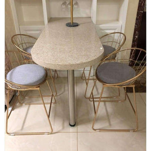 Planet Gates Seat Height 45cm Nordic wrought iron bar stool bar chair creative home bar furniture coffee dining chair