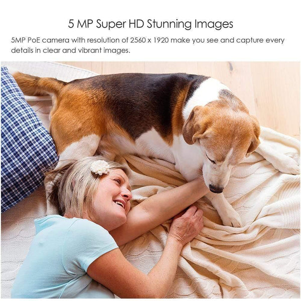 Planet Gates Security Camera System Kit 4PCS 5MP HD IP Camera Outdoor Waterproof CCTV Video Surveillance NVR Set 1TB