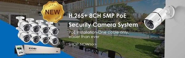Planet Gates Security Camera System Kit 4PCS 5MP HD IP Camera Outdoor Waterproof CCTV Video Surveillance NVR Set 1TB
