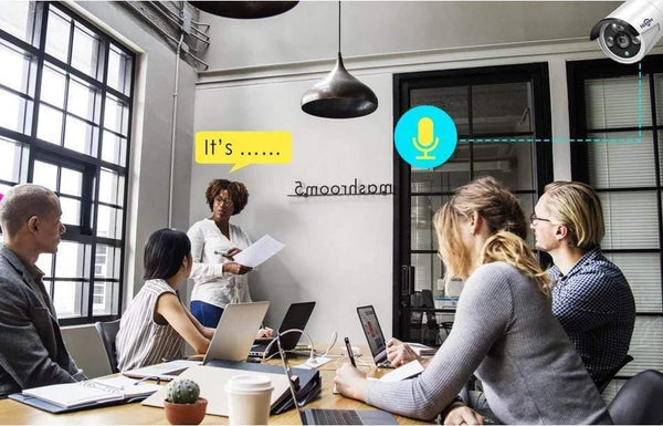 Planet Gates Security Camera System Kit Audio Record IP Camera IR Outdoor Waterproof CCTV Video Surveillance NVR Set