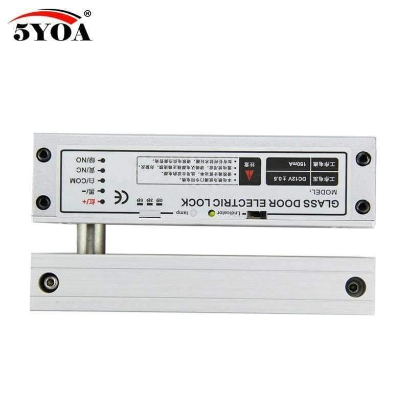 Planet Gates Security Electric Drop Bolt Lock for Fully Frame Less Glass Door Electronic Door Lock Access Control System Kit Security