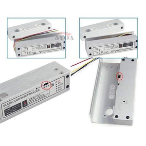 Planet Gates Security Electric Drop Bolt Lock for Fully Frame Less Glass Door Electronic Door Lock Access Control System Kit Security