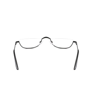 Planet Gates Seemfly Fashion Style Small Half Frame Reading Glasses Ultralight Clear Presbyopic Glasses Portable Gift For Old Men And Women