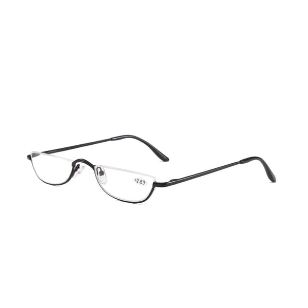 Planet Gates Seemfly Fashion Style Small Half Frame Reading Glasses Ultralight Clear Presbyopic Glasses Portable Gift For Old Men And Women
