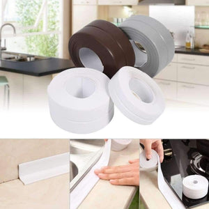 Planet Gates Self Adhesive Bath And Wall Sealing Strip Sink Basin Edge Trim Kitchen Assortment Grey 22mm x 3.2m