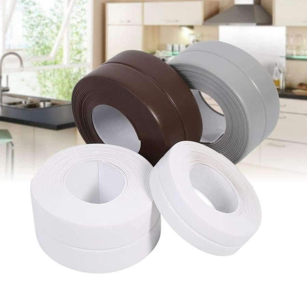 Planet Gates Self Adhesive Bath And Wall Sealing Strip Sink Basin Edge Trim Kitchen Assortment Grey 22mm x 3.2m