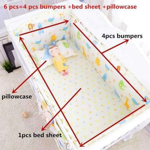 Planet Gates senlinzongdongyuan 6pcs/set Blue Universe Design Crib Bedding Set Cotton Toddler Baby Bed Linens Include Baby Cot Bumpers Bed Sheet Pillowcase