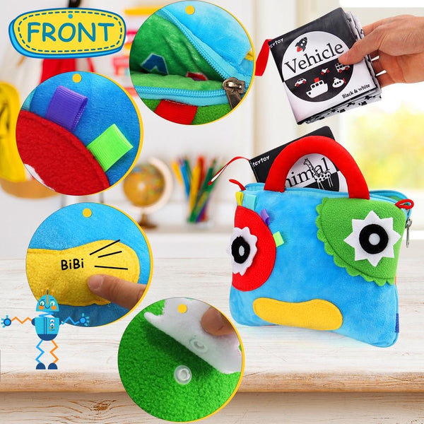 Planet Gates Sensory Buckle Pillow Toys for Children, Busy Bag Learning Fine Motor Skill Problem Solving, Educational Montessori Toy