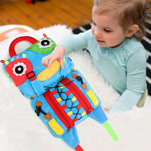 Planet Gates Sensory Buckle Pillow Toys for Children, Busy Bag Learning Fine Motor Skill Problem Solving, Educational Montessori Toy