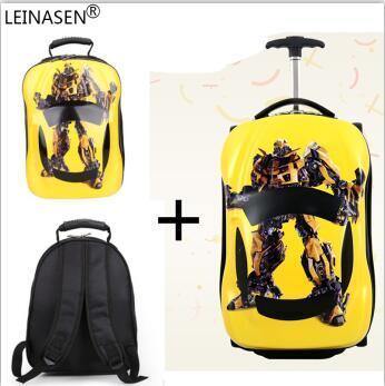 Planet Gates set 1 Children's Suitcase Child Trolley case Luggage Bag kids Schoolbags travel Suitcase Wheels 3D Supercar Travel case Toys for kinds