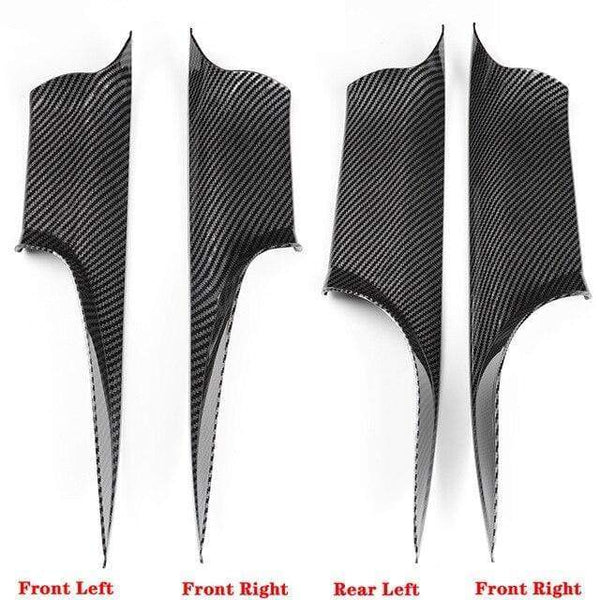 Planet Gates set 14 Car Interior Door Handles Front Rear Left Right Inner Doors Panel Handle Bar Pull Carrier Trim Cover for BMW 7-Series F01 F02