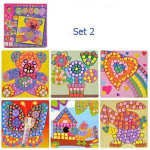 Planet Gates Set 2 6 Designs per Set Kids EVA Mosaic Stickers Kids Art Crafts DIY Animal Transport 3D Educational Puzzle Toys for Children