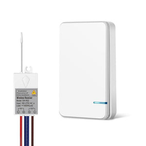 Planet Gates Set A Remote Wireless Switch Waterproof RF Remote Control Light Switches No Wiring Needed Wall Push Button Lamps Fans ON/OFF Switch