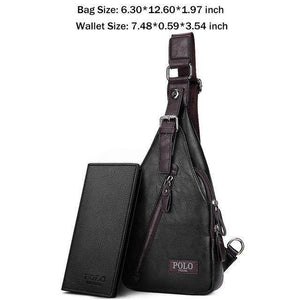 Planet Gates Set Black / China New Arrival Magnetic Hasp Open Men Leather Chest Bag Famous Brand Men Travel Sling Shoulder Bag Casual Crossbody Bag