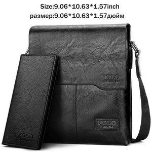 Planet Gates set black / China VICUNA POLO Vintage Fashion Mens Leather Bag Brand Casual Business Mens Bag High Quality New Mens Travel Crossbody Bag Promotion