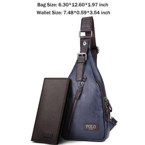 Planet Gates Set Blue / China New Arrival Magnetic Hasp Open Men Leather Chest Bag Famous Brand Men Travel Sling Shoulder Bag Casual Crossbody Bag