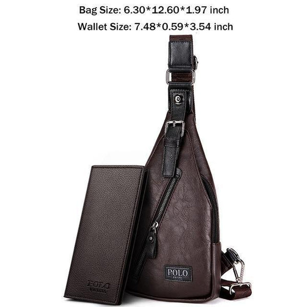 Planet Gates Set Brown / China New Arrival Magnetic Hasp Open Men Leather Chest Bag Famous Brand Men Travel Sling Shoulder Bag Casual Crossbody Bag