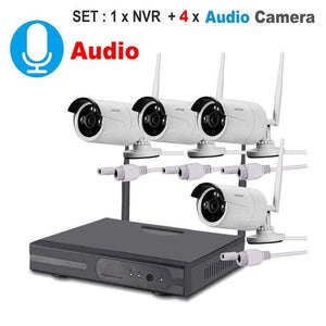 Planet Gates SET E Audio / None Video Surveillance Camera System Wireless CCTV Kit 1080P Ip NVR Kit Ip Camera Outdoor Security System Video Surveillance Kit