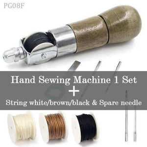 Planet Gates Set F DIY Leather Sewing Tool Leather Hand Sewing Machine Waxed Thread for Leather Craft Edge Stitching Belt Strips Shoemaker Tools