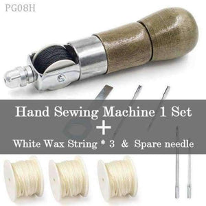 Planet Gates Set H DIY Leather Sewing Tool Leather Hand Sewing Machine Waxed Thread for Leather Craft Edge Stitching Belt Strips Shoemaker Tools