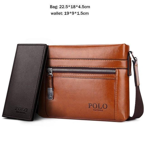 Planet Gates Set Horizontal Khaki / China Quality Theftproof Waxy Leather Brand Man Bag With Metal Hasp Small Men's Crossbody Bag Vintage Shoulder Bags